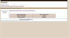 Desktop Screenshot of chemed.chem.purdue.edu