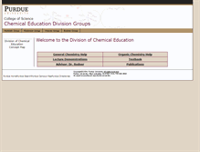 Tablet Screenshot of chemed.chem.purdue.edu