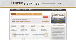 Desktop Screenshot of lib.purdue.edu