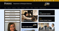 Desktop Screenshot of bio.purdue.edu