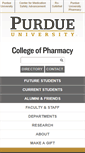 Mobile Screenshot of pharmacy.purdue.edu