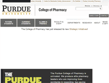 Tablet Screenshot of pharmacy.purdue.edu