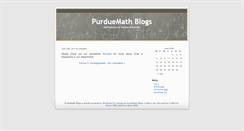 Desktop Screenshot of intranet.math.purdue.edu