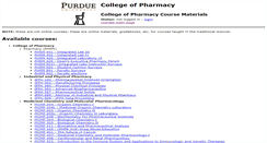Desktop Screenshot of courses.pnhs.purdue.edu