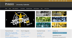 Desktop Screenshot of calendar.purdue.edu