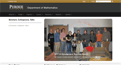 Desktop Screenshot of math.purdue.edu