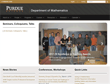 Tablet Screenshot of math.purdue.edu