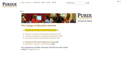 Desktop Screenshot of collaborate.education.purdue.edu