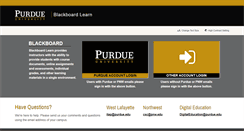 Desktop Screenshot of mycourses.purdue.edu