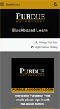 Mobile Screenshot of mycourses.purdue.edu