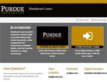 Tablet Screenshot of mycourses.purdue.edu
