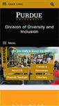 Mobile Screenshot of diversity.purdue.edu
