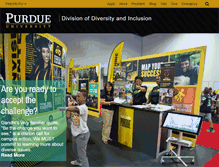 Tablet Screenshot of diversity.purdue.edu